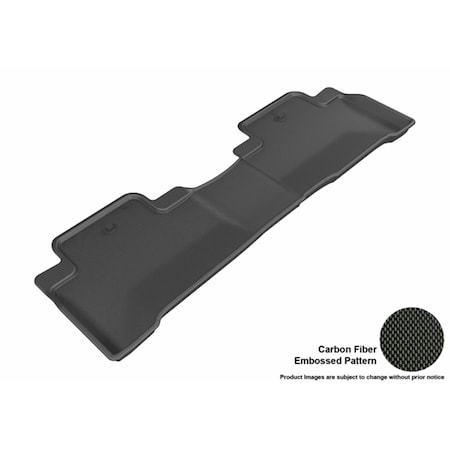 U-Ace 3D Maxpider Second Row Custom Fit Kagu Black Floor Mat for 2014-2016 Acura MDX Models L1AC00621509